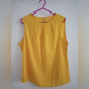 Yellow tank blouse